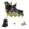 Pack Rollers Hockey Bauer X3.5 Intermédiaire + Lacets + Sac à Patins