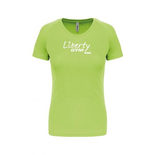 T-shirt de sport Femme Vert