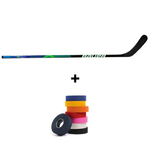 Crosse De Hockey Junior Bauer X 40 FLEX + Rouleau tape couleur 25m